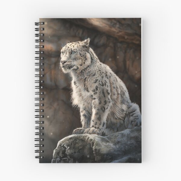 Item preview, King of the Mountains - Snow Leopard designed and sold by alandodrawing.