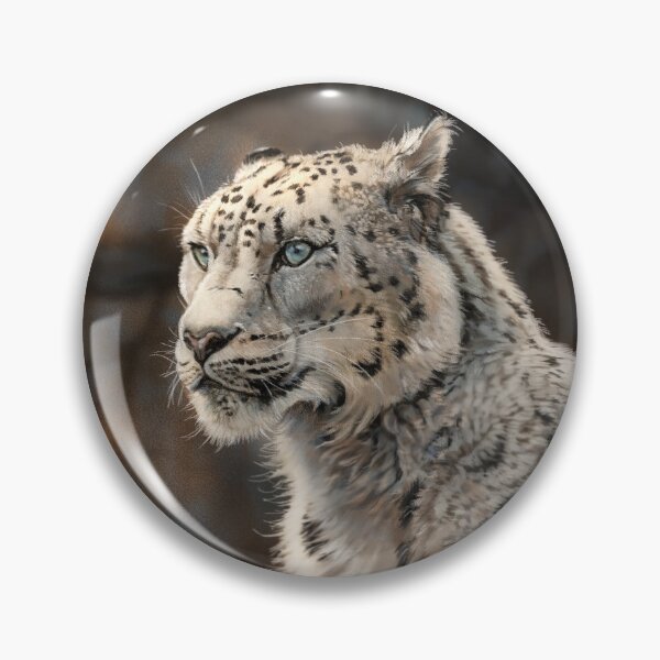Item preview, King of the Mountains - Snow Leopard designed and sold by alandodrawing.