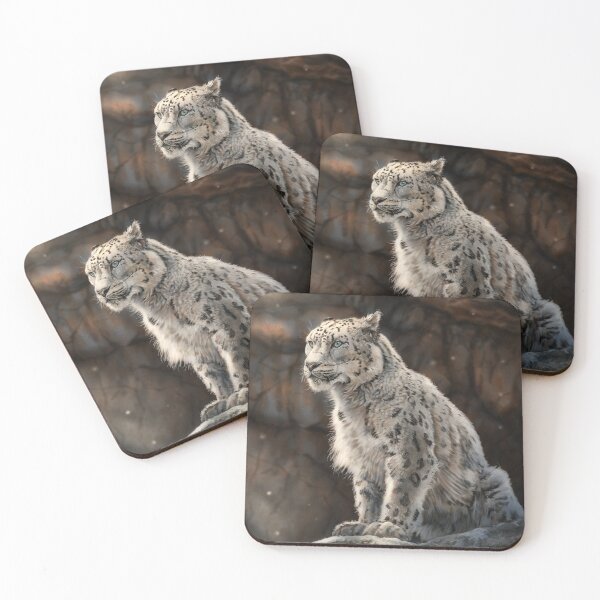 Item preview, King of the Mountains - Snow Leopard designed and sold by alandodrawing.