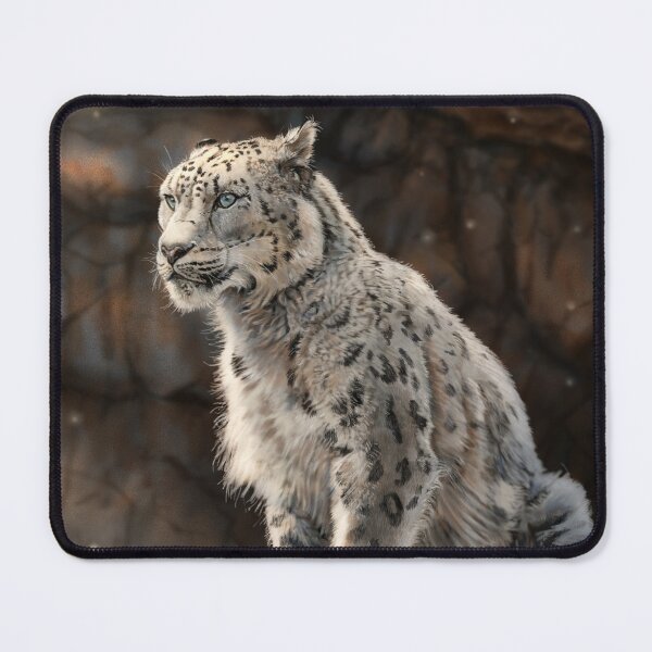 Item preview, King of the Mountains - Snow Leopard designed and sold by alandodrawing.