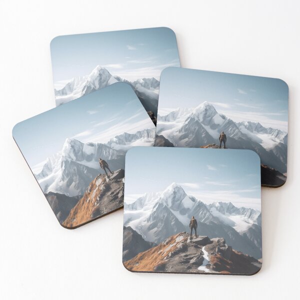 Item preview, Summit Serenity - Mountain Peaks Sticker/Magnet designed and sold by ColorStudioArt.