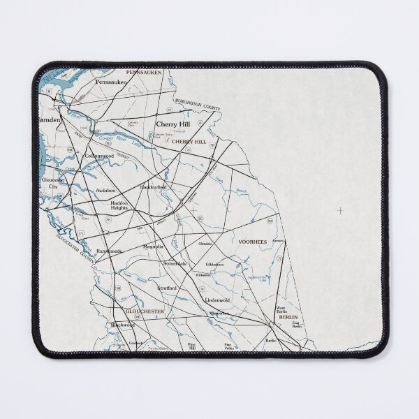 Item preview, Camden County NJ Map (1985) Southern New Jersey Region Atlas designed and sold by BravuraMedia.