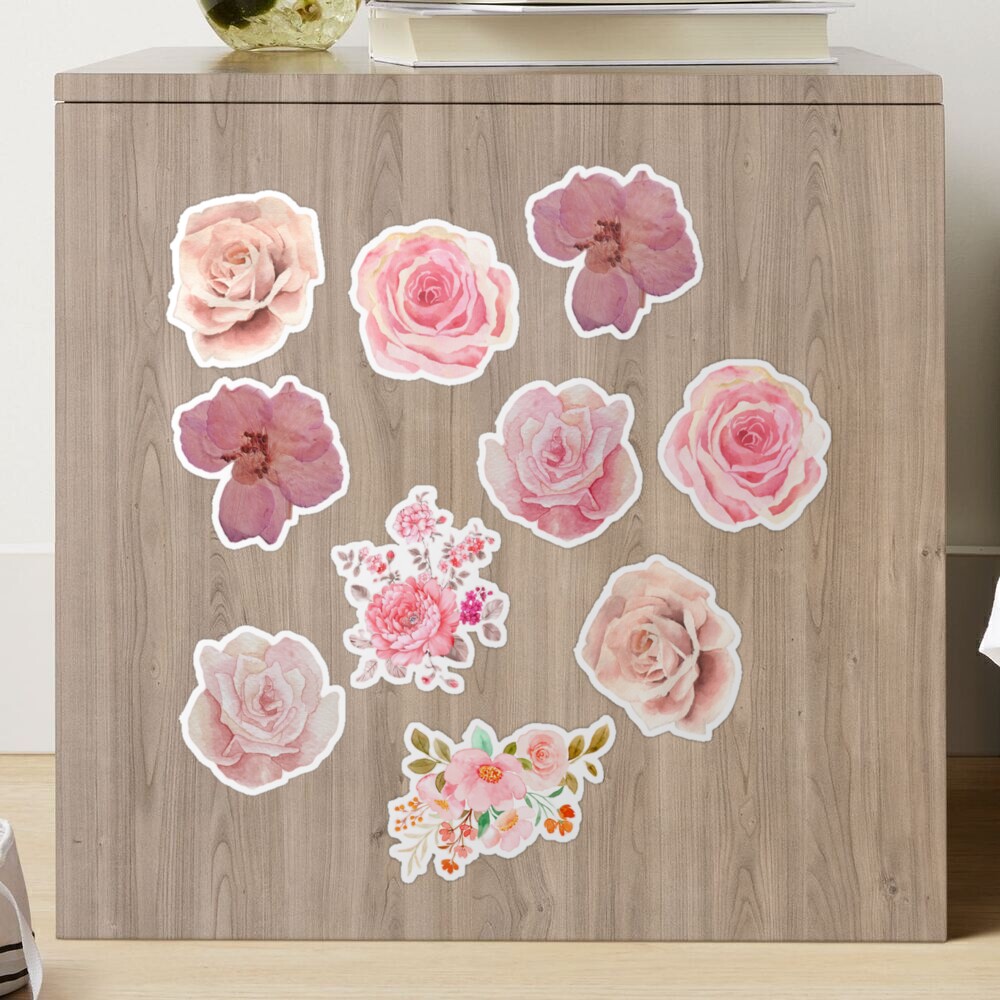 Mini Pink Mosaic Flower Sticker – Lovely Paperie & Gifts