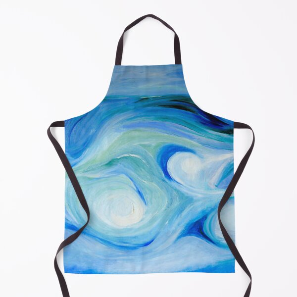 Aperçu de l'œuvre Peinture à l'huile abstraite fond de texture bleue créée et vendue par MTShoppingLine.