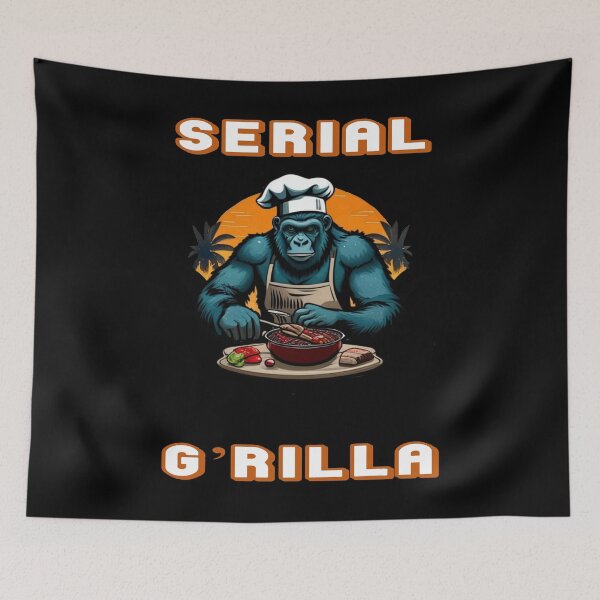 Item preview, Serial G'rilla Master BBQ Griller Fun Pun designed and sold by taiche.