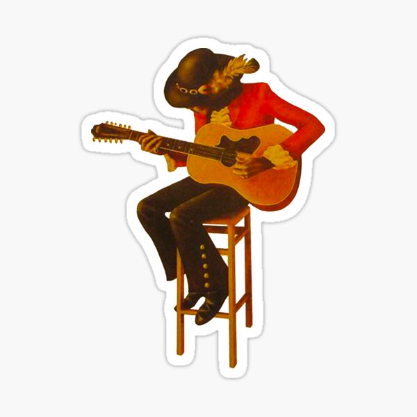 AS.1Greenrose, jimi hendrix, jimmy hendrix, jimmie hendrick, jimi hendrix vaudou, jimi hendrix Sticker
