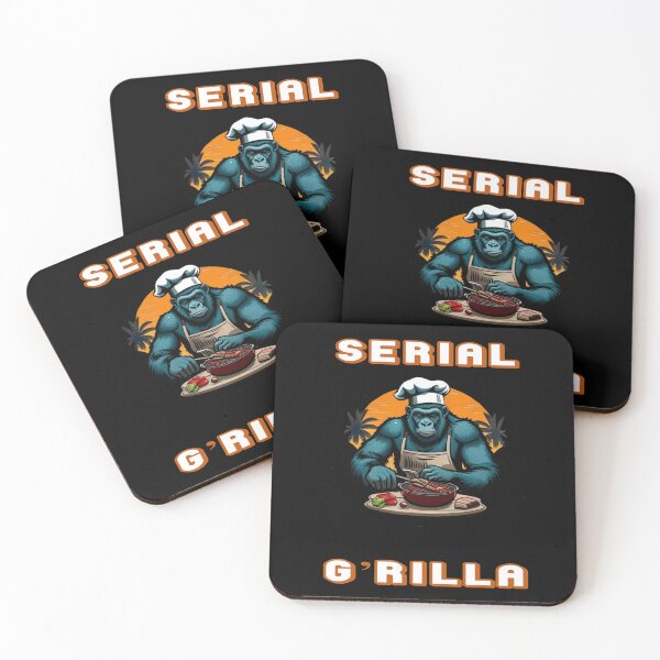 Item preview, Serial G'rilla Master BBQ Griller Fun Pun designed and sold by taiche.