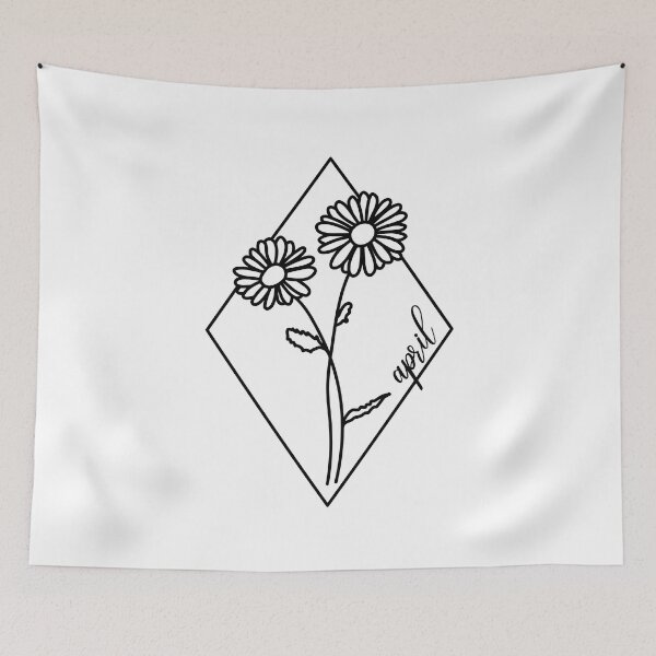 Item preview, Birth flowers April Daisy designed and sold by BlueBourn.
