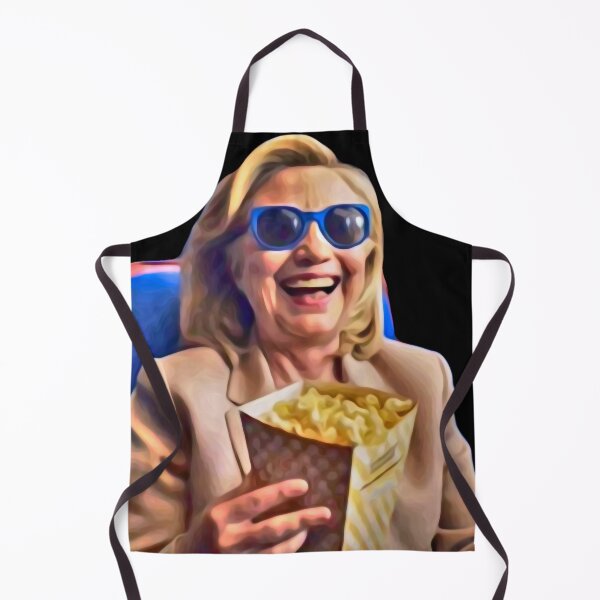 Item preview,  Hillary grinning with popcorn designed and sold by Signs for Dark Times.