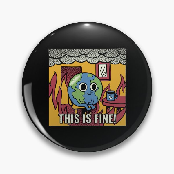 Item preview, Earth It's Fine Room on Fire Black by Tobe Fonseca designed and sold by Tobe Fonseca®.