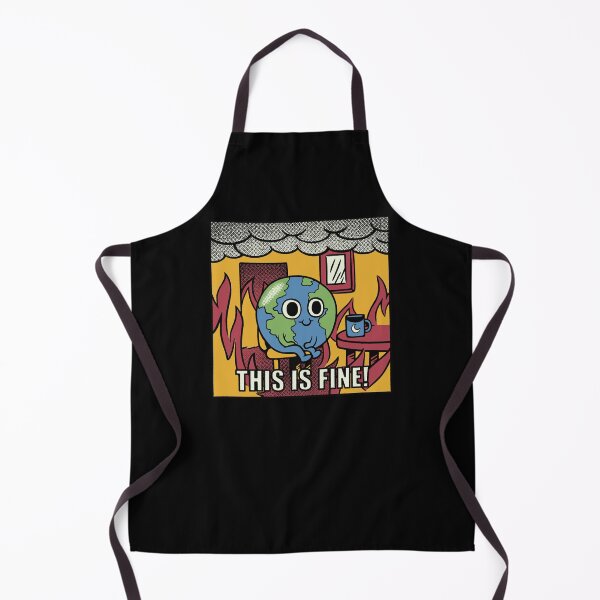 Item preview, Earth It's Fine Room on Fire Black by Tobe Fonseca designed and sold by Tobe Fonseca®.