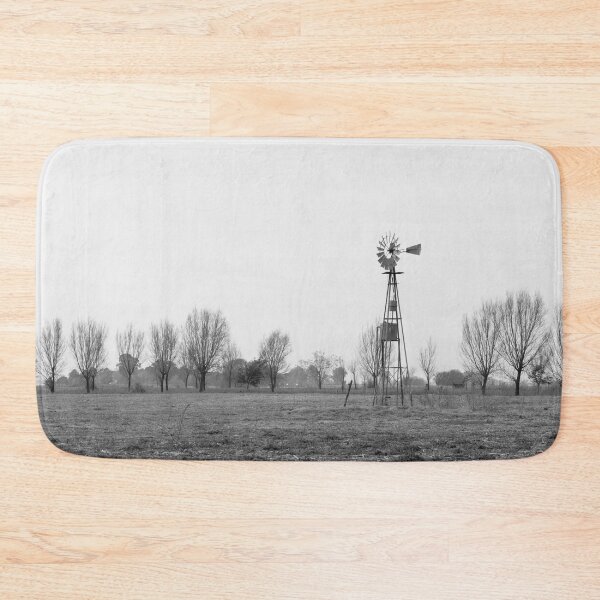 Item preview, Windmill among poplar trees. Fine art photography. designed and sold by nachodramis.
