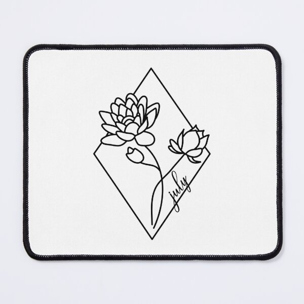 Item preview, Birth flowers July Waterlilly designed and sold by BlueBourn.