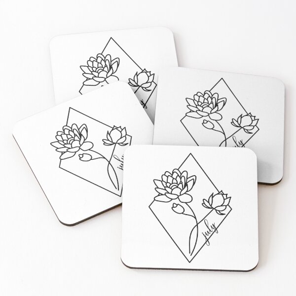 Item preview, Birth flowers July Waterlilly designed and sold by BlueBourn.