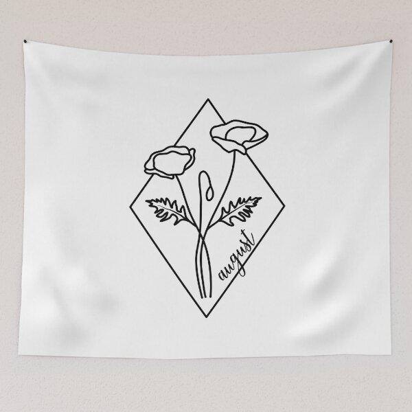 Item preview, Birth flowers August Poppy designed and sold by BlueBourn.