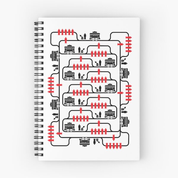 Item preview, Trolley Problem (white background) designed and sold by jholbo.