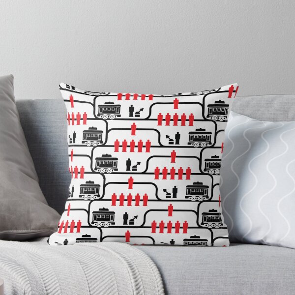 Item preview, Trolley Problem (white background) designed and sold by jholbo.