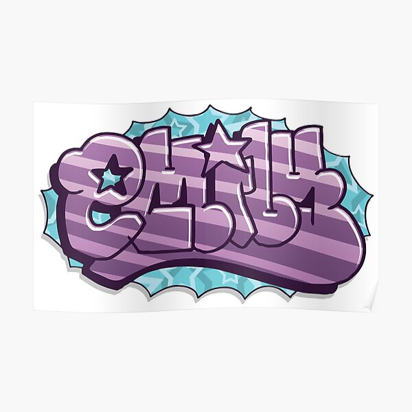"Emily graffiti lettering" Poster by NameGraffiti | Redbubble