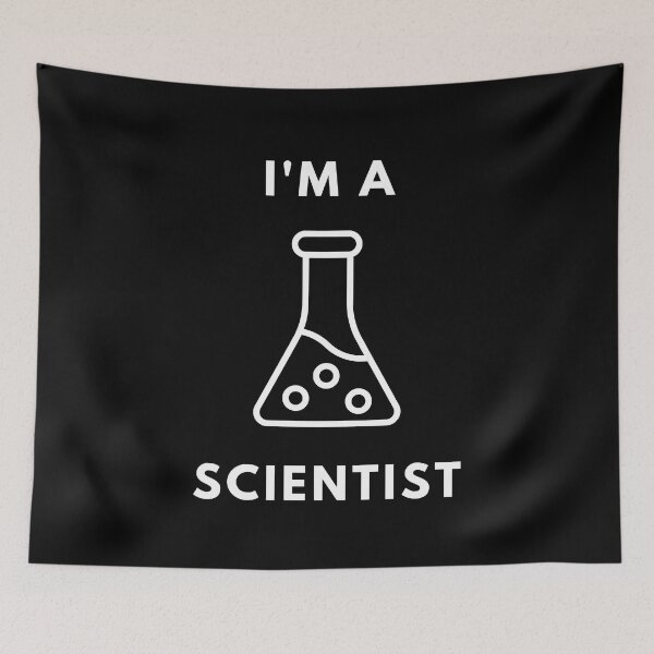 Item preview, I am a Scientist - Lab Flask Minimalist Design designed and sold by Chigurena.