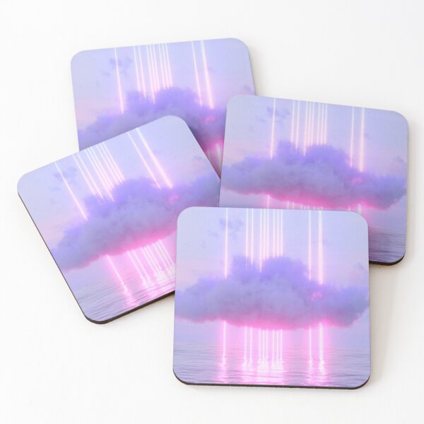 Item preview, Neon Lightning Glowing Lines and Cloud over the Sea  designed and sold by MTShoppingLine.