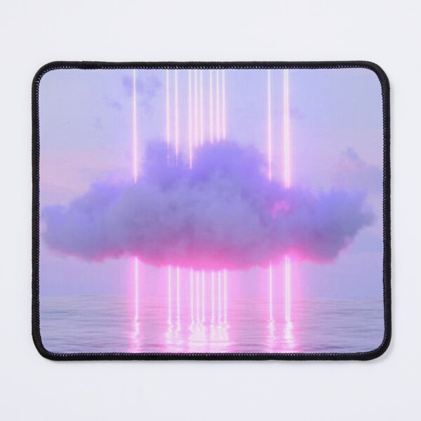 Item preview, Neon Lightning Glowing Lines and Cloud over the Sea  designed and sold by MTShoppingLine.