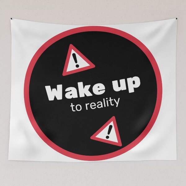 Item preview, Embrace the Awakening: Rise and Shine with our 'Wake Up to Reality' Quote Design designed and sold by magicalshops.