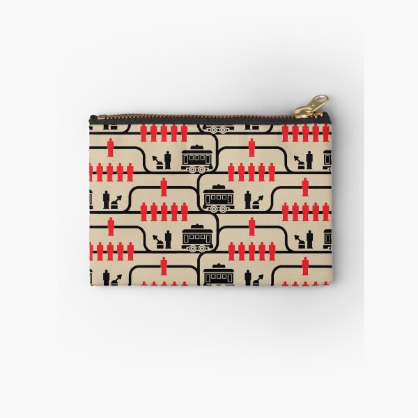 Item preview, Trolley Problem (tan background) designed and sold by jholbo.