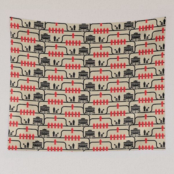 Item preview, Trolley Problem (tan background) designed and sold by jholbo.