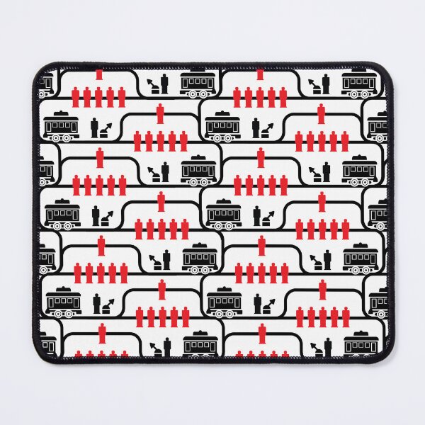 Item preview, Trolley Problem (white background) designed and sold by jholbo.