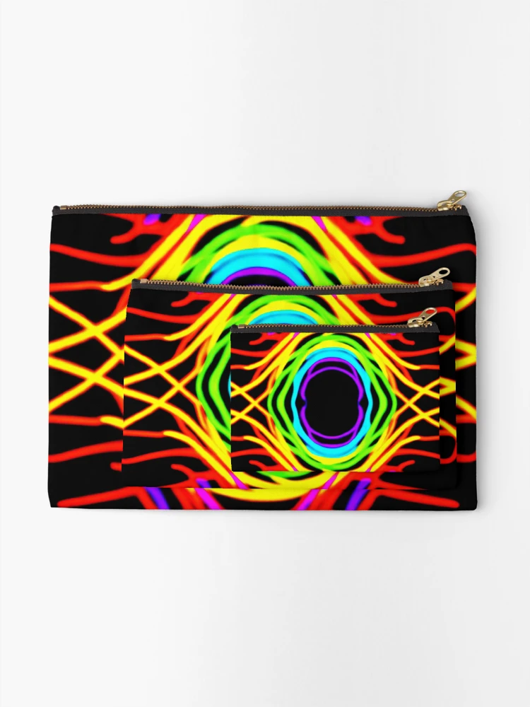 Thumbnail 2 of 4, Zipper Pouch, Dynamic Color Patterns designed and sold by Health And Fitness Posts e-Store.