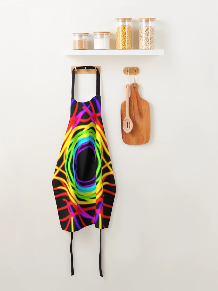 Thumbnail 4 of 6, Apron, Dynamic Color Patterns designed and sold by Health And Fitness Posts e-Store.