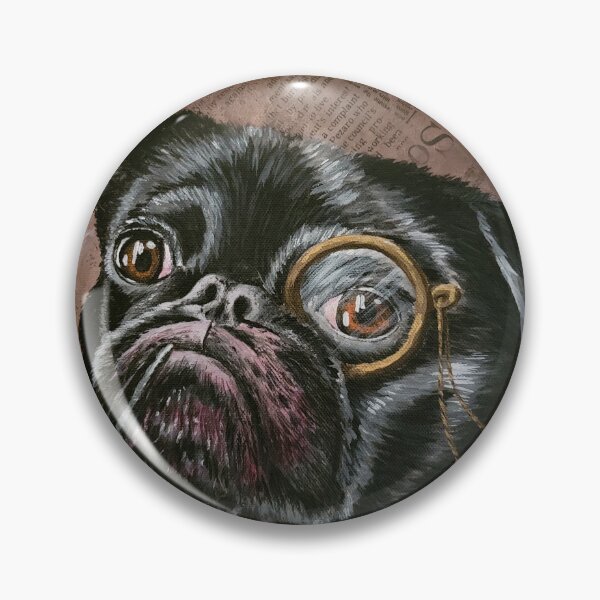 Item preview, Vintage Pug designed and sold by SabinasArts.