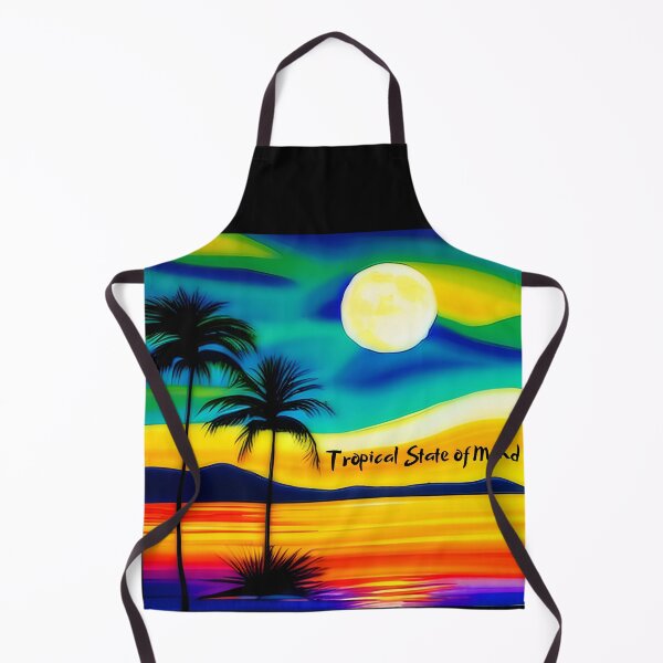 Item preview, Tropical State of Mind Palm and Sunset watercolor designed and sold by SimpleSteve.