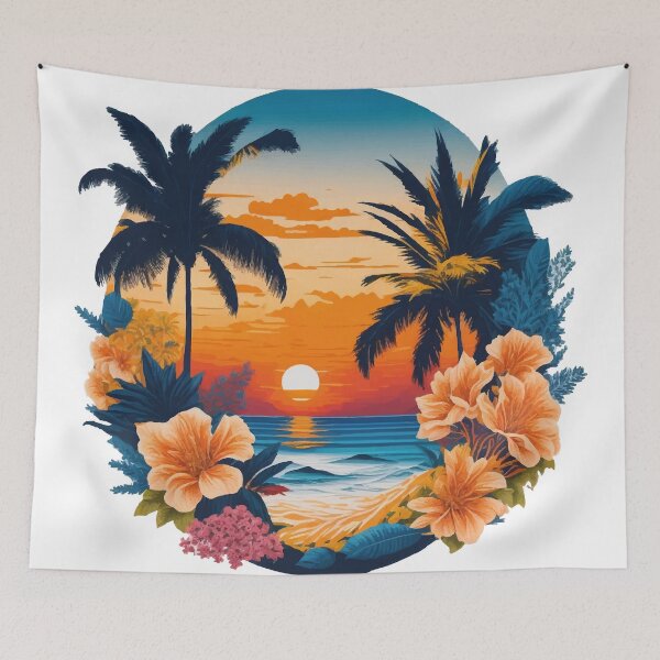 Artikelvorschau, Sommermuster mit Flamingos und Ananas entworfen und verkauft von Adapatterns.