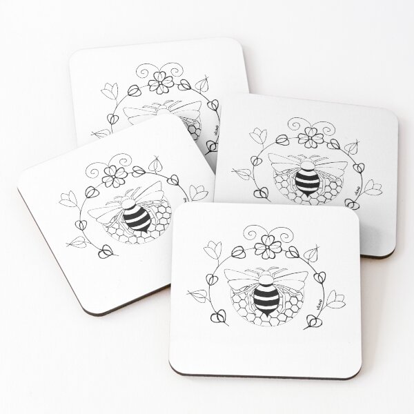 Item preview, Bumblebee with flowers designed and sold by AnythingButBland Art.