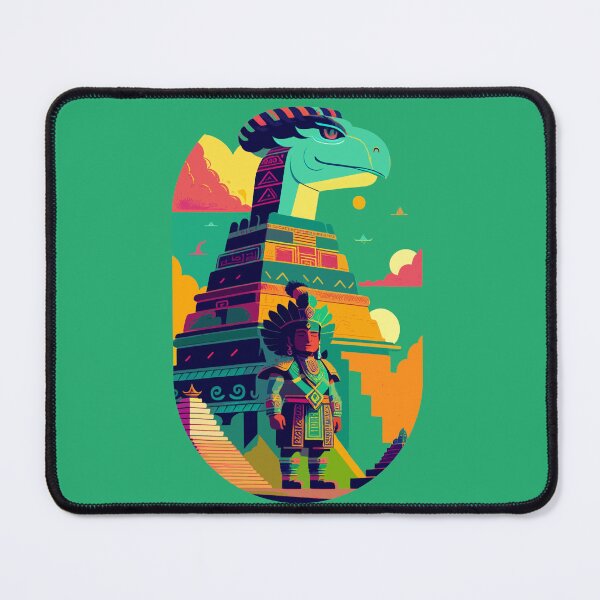 Item preview, pyramid with mayan warrior designed and sold by Mayans-art.
