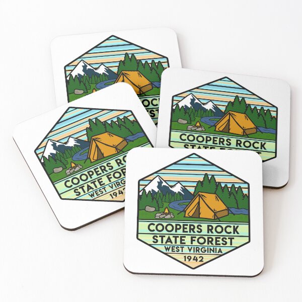 Item preview, Coopers Rock State Forest West Virginia Hexagon designed and sold by VanyaKar.