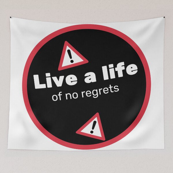 Item preview, Embrace the Present: Live a Life of No Regrets with our Inspiring Quote Design designed and sold by magicalshops.