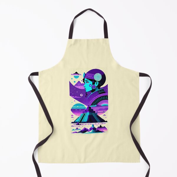 Item preview, Mayan person and pyramid with light background designed and sold by Mayans-art.