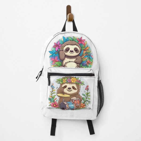 Item preview, Cool Sloths Playing the Drums designed and sold by AdiRemba.