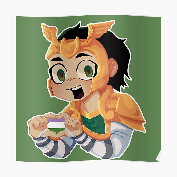 Héros Loki Agent de l'Axe GenderQueer Poster
