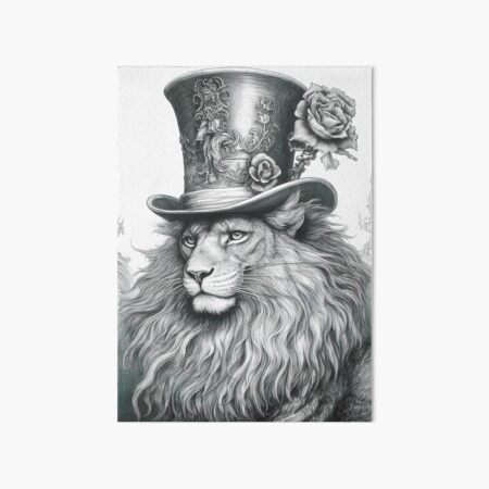 Item preview, Paws of Aristocracy: A Regal Lion in Victorian Attire designed and sold by Retro Type.