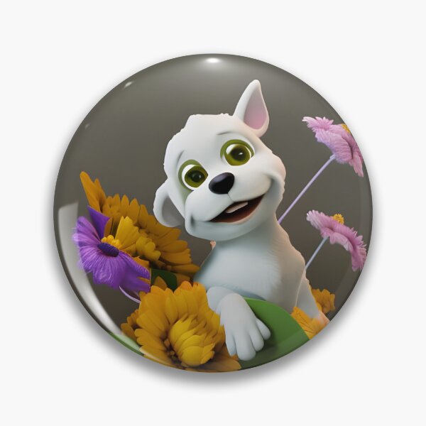Item preview, Dogs and Flowers 11 designed and sold by Camila Hamdan.