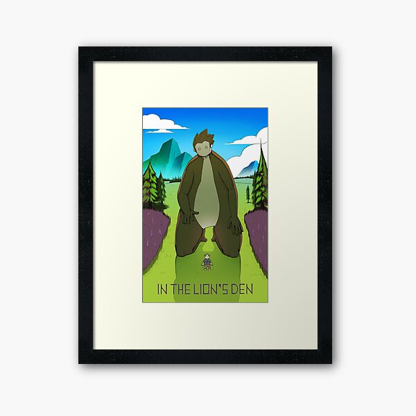 A Big Encounter Framed Art Print