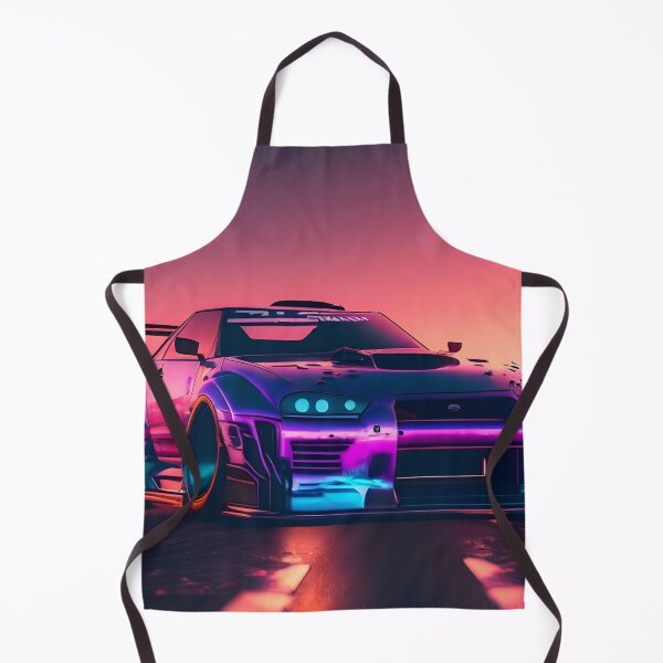 Item preview, Synthwave drift car design designed and sold by N1chePrints.