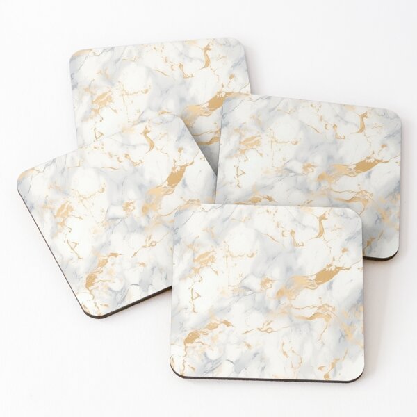 Item preview, White and grey Marble with gold veins designed and sold by iconiquehk.