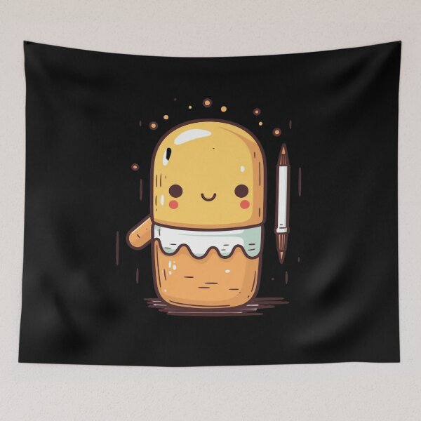 Item preview, Cute KawaiiMadness Kawaii Writing Blob designed and sold by KawaiiMadness7.