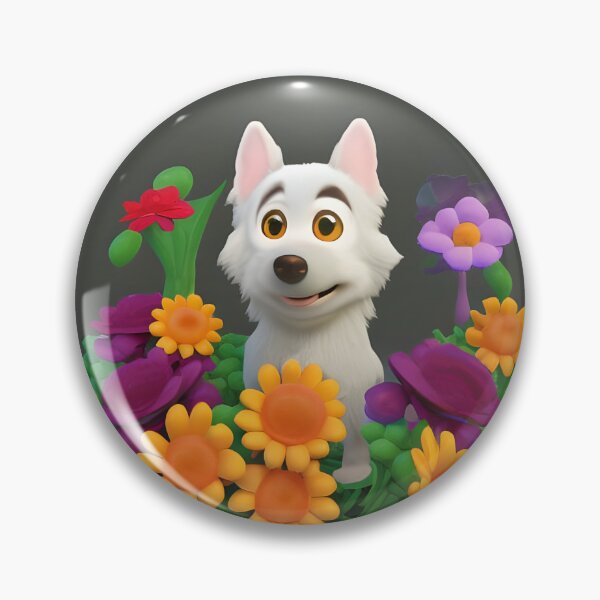 Item preview, Dogs and Flowers 12 designed and sold by Camila Hamdan.