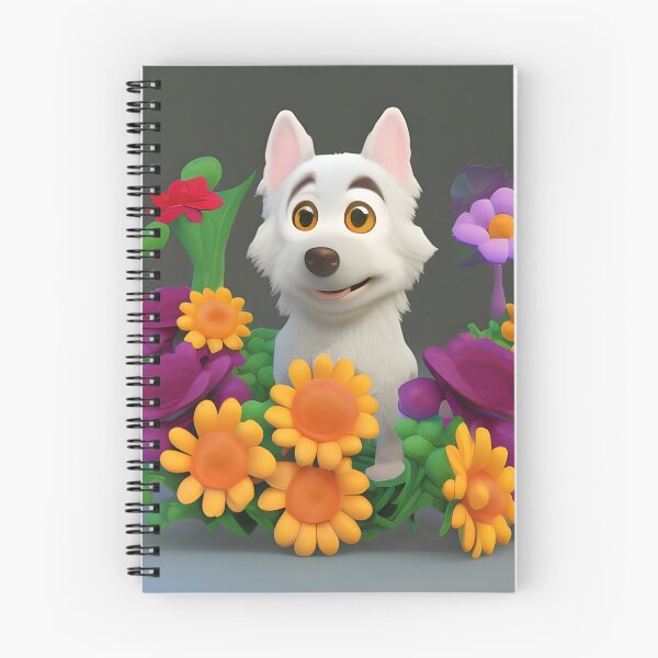 Item preview, Dogs and Flowers 12 designed and sold by Camila Hamdan.