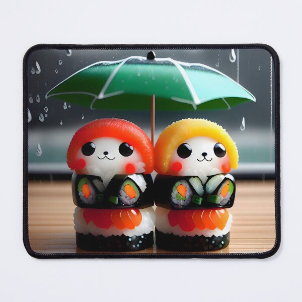 Item preview, Sushi Best Friends sharing an umbrella designed and sold by WhatTheTrendsDo.